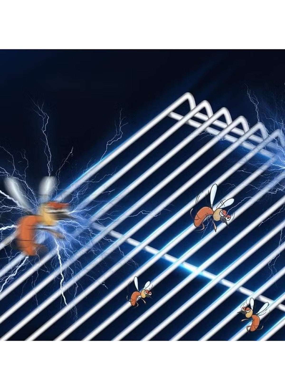 Huitich electric mosquito killer lamp with blue electric grid zapping mosquitoes