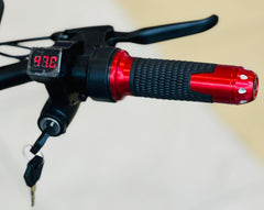 Close-up of Rohan Wings electric scooter 2000W UAE handlebar with digital display and grip