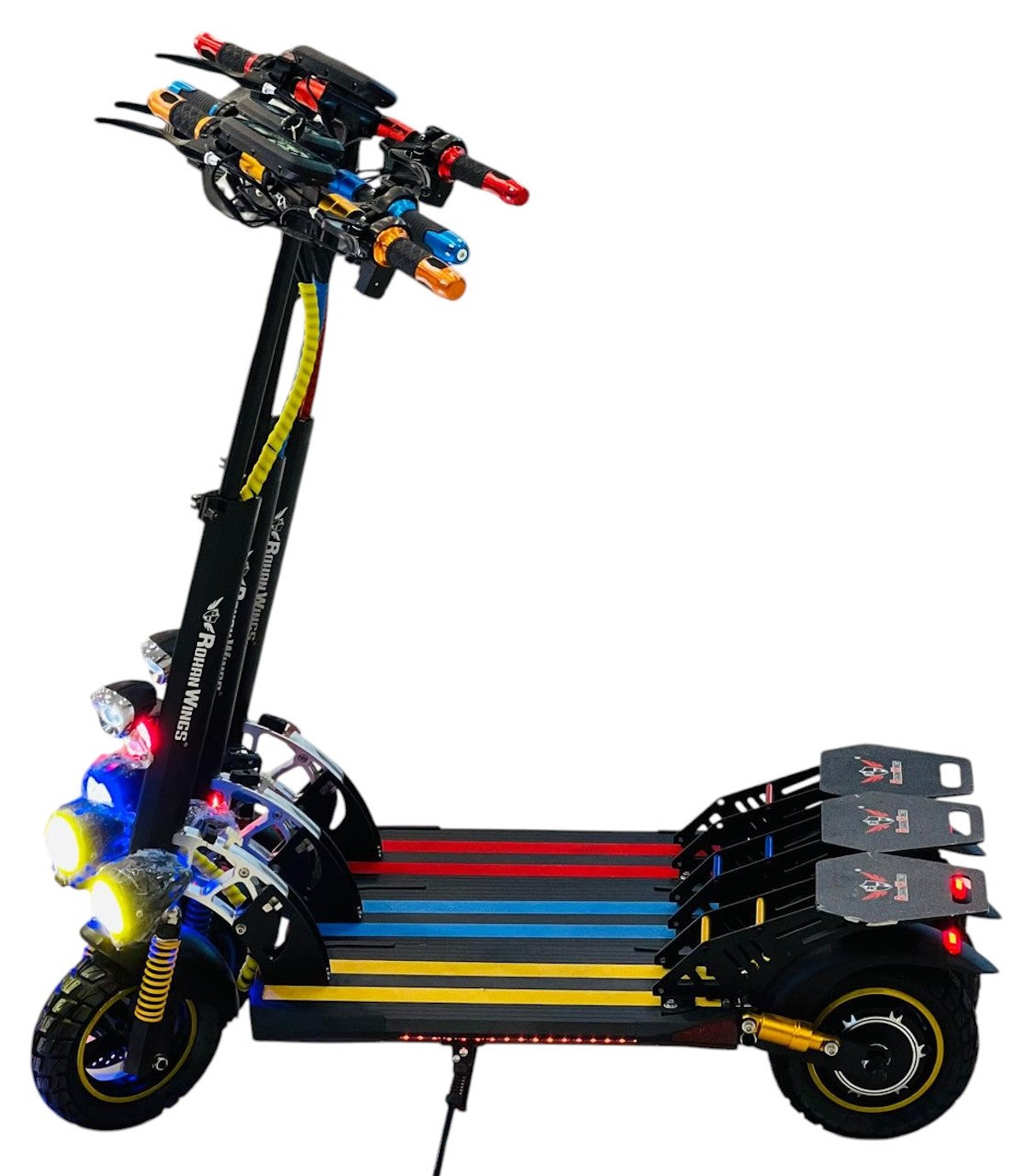 RohaN Wings Electric Scooter UAE with colorful deck and advanced features for smooth rides