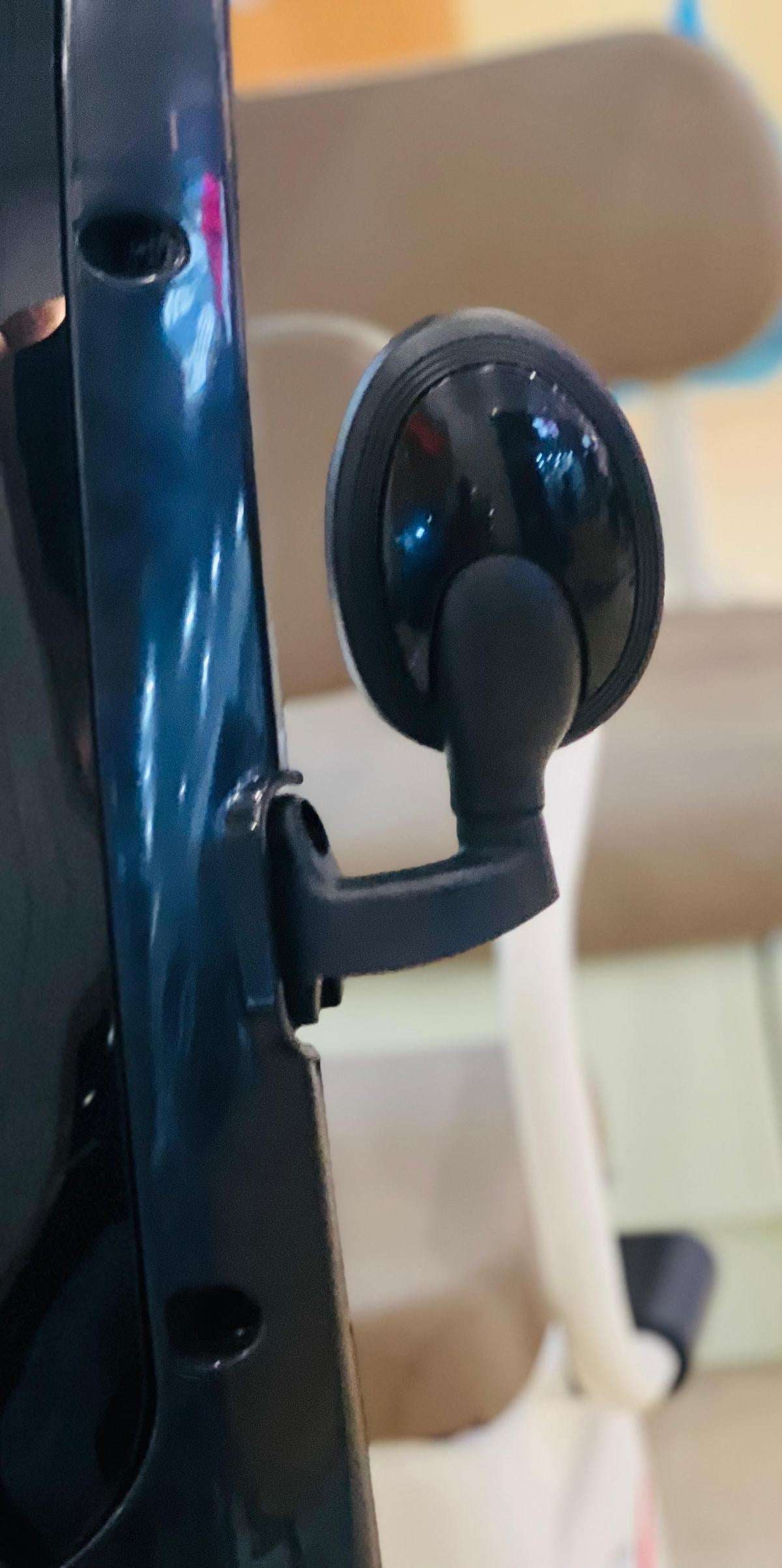 Close-up of a side mirror on a Rohan Wings electric tricycle UAE for enhanced visibility