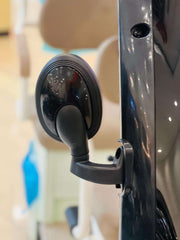 Black rearview mirror for electric tricycle UAE providing enhanced visibility and safety during rides
