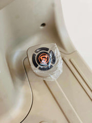 Close-up of Rohan Wings electric tricycle UAE control panel with protective plastic covering