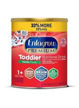 Enfagrow Premium toddler nutritional drink can, vanilla flavor, sealed lid