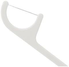 Enfresh floss toothpicks 100 pack white disposable floss pick close up U shaped handle for interdental cleaning