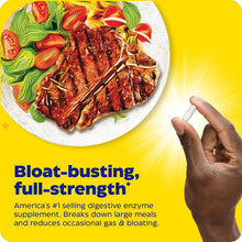 Digest Gold promotion text about breaking down large meals and reducing gas
