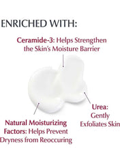 Eucerin Roughness Relief Lotion for dry bumpy skin enriched with ceramide and urea for smoother skin