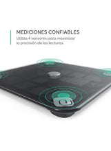 Smart body composition scale platform with sensor zones, eufy