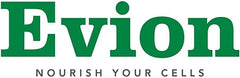Evion green logo with tagline Nourish Your Cells representing Evion 400mg softgels for skin product