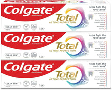 Colgate Total Active Protection toothpaste box, Clean Mint flavor