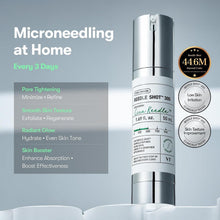 Silver Reedle Shot 300 microneedling serum bottle, Cica Needle 50 mL label
