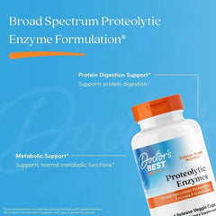 Doctor's Best, Proteolytic Enzymes, 90 Delayed Release Veggie Caps