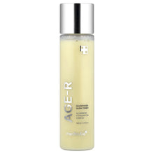 Medicube Age-R glutathione glow toner bottle, pale yellow liquid and silver cap