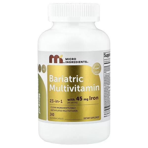 Micro Ingredients, Bariatric Multivitamin, 240 Vegetarian Capsules