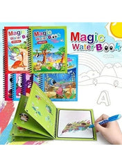 Magic Water Book Assorted Pack of 4 with Water Pens