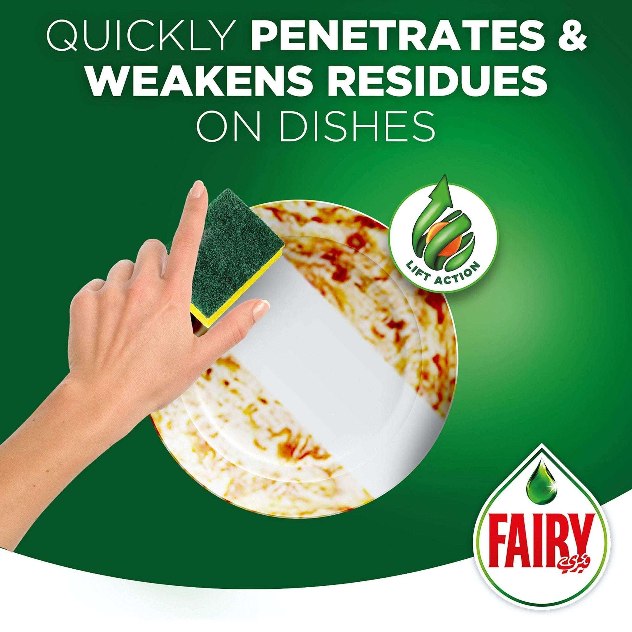 Fairy Lemon Dishwashing Liquid 750ml Powerful & Fresh - Mumzar