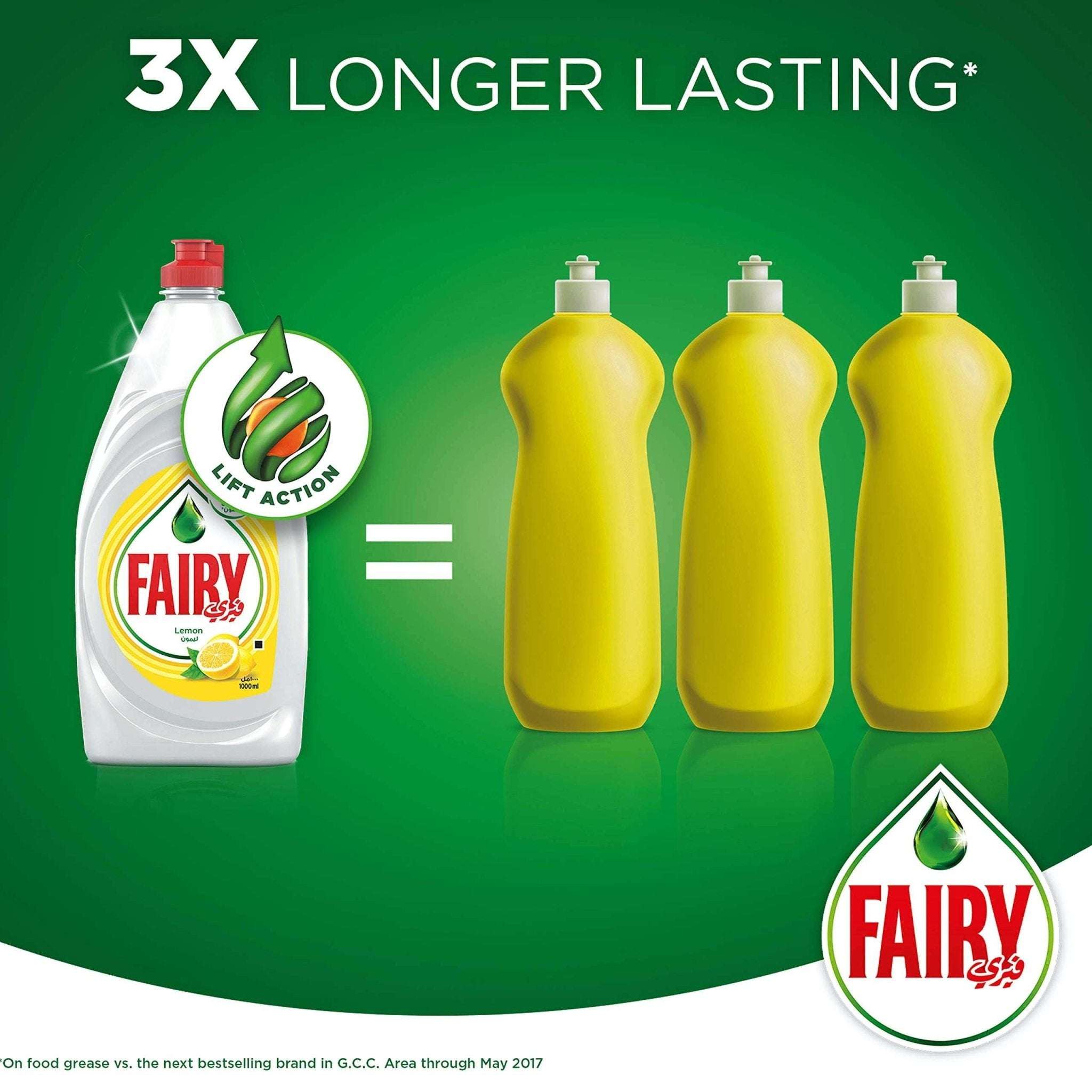 Fairy Lemon Dishwashing Liquid 750ml Powerful & Fresh - Mumzar