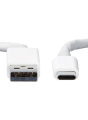 Huitich fast data transfer USB Type C lead white charging cable connectors close up