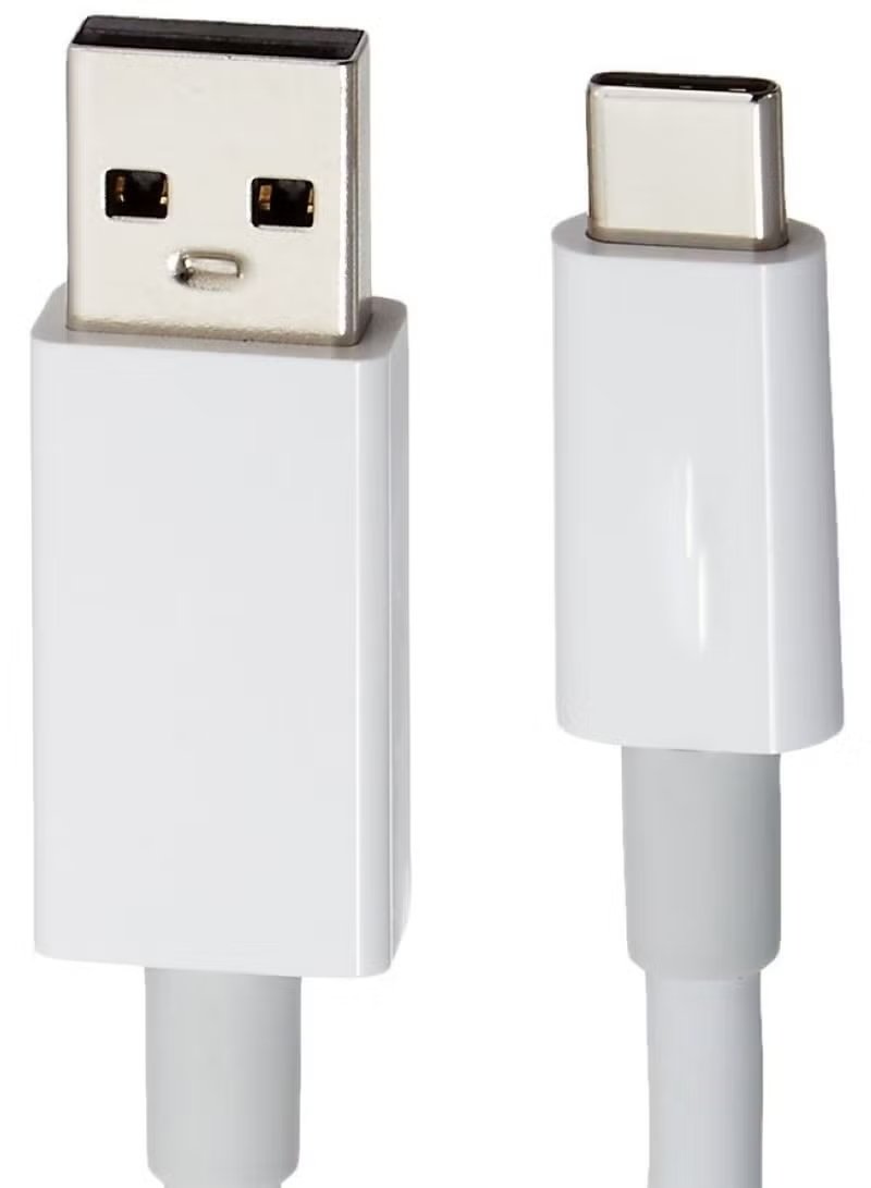 Huitich charging cable with fast data transfer USB Type C lead and USB-A connector in white