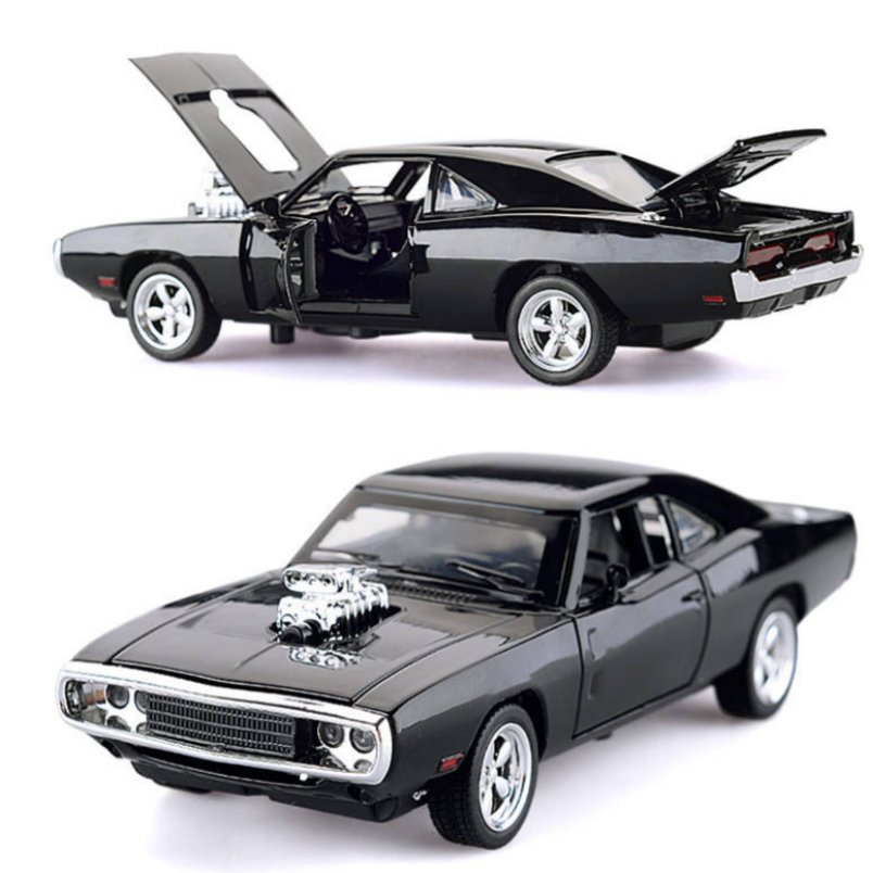 Fast & Furious Dodge Charger Car - Authentic Die-Cast Model classic Model kids toys Pull Back Alloy Car With Sound And Light - Mumzar.com