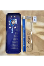 Cartoon Printed Pencil Box Set with Stationery 215×83×26mm Assorted