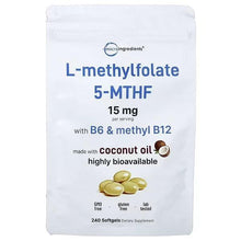 L-methylfolate 5-MTHF 15 mg supplement pouch, B6 & methyl B12