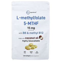 Micro Ingredients, L-Methyl folate, 240 Capsules