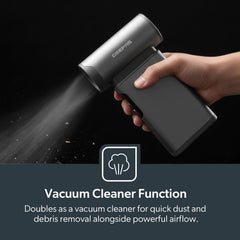 Geepas GF21236 Wireless High-Speed Jet Fan & Mini Vacuum Cleaner – 90,000 RPM, 4000mAh Rechargeable Battery, Type-C Fast Charging