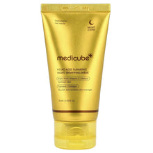 Medicube kojic acid turmeric night wrapping mask, gold squeeze tube, 75 ml