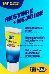 Scholl Cracked Heel Repair Cream Active Repair K+, 60 ml (Pack of 1)
