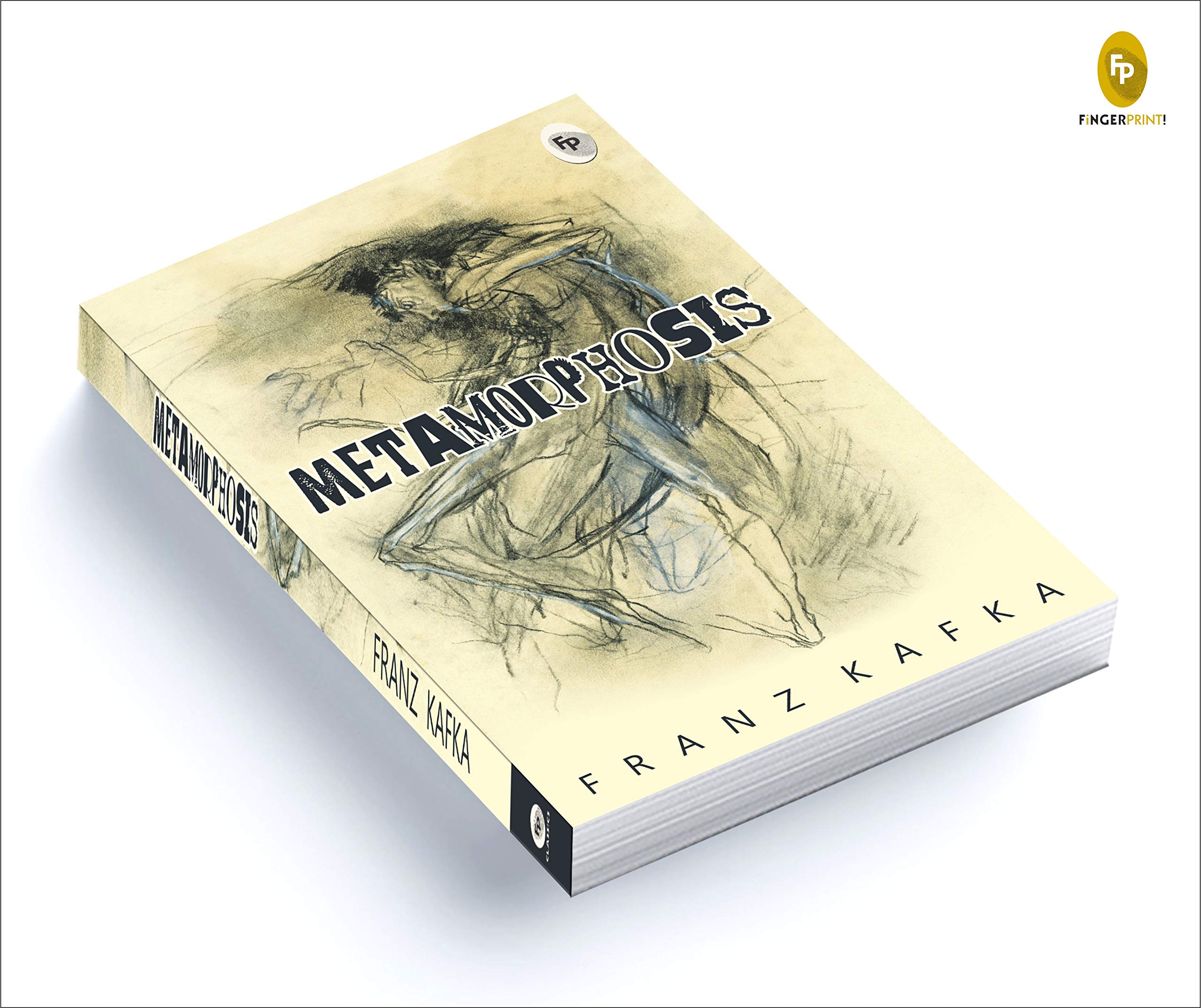 Order Metamorphosis English edition paperback by Franz Kafka with artistic cover sketch