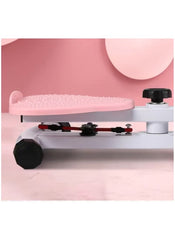 Huitich 360 degree waist twister with resistance bands in pink and white for fitness workouts