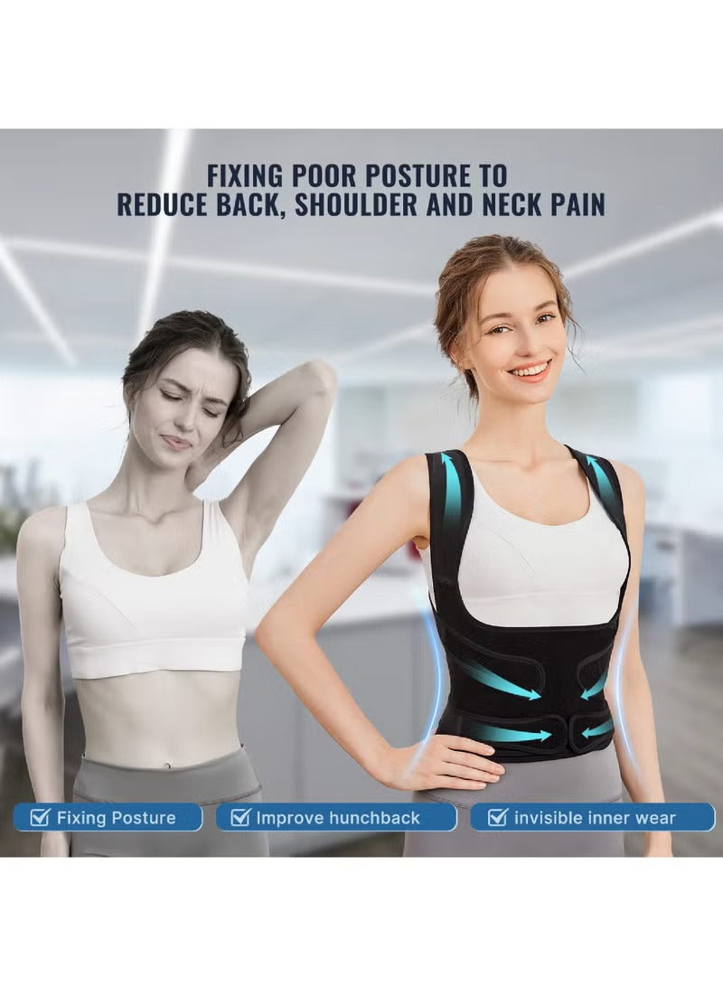 Rock Pow back brace posture corrector for men and women to improve posture and reduce back pain