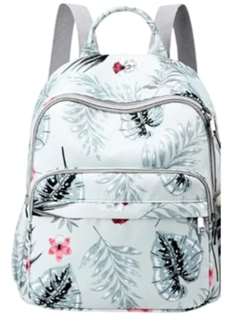 Huitich floral baby travel bag with a stylish tropical design and multiple compartments
