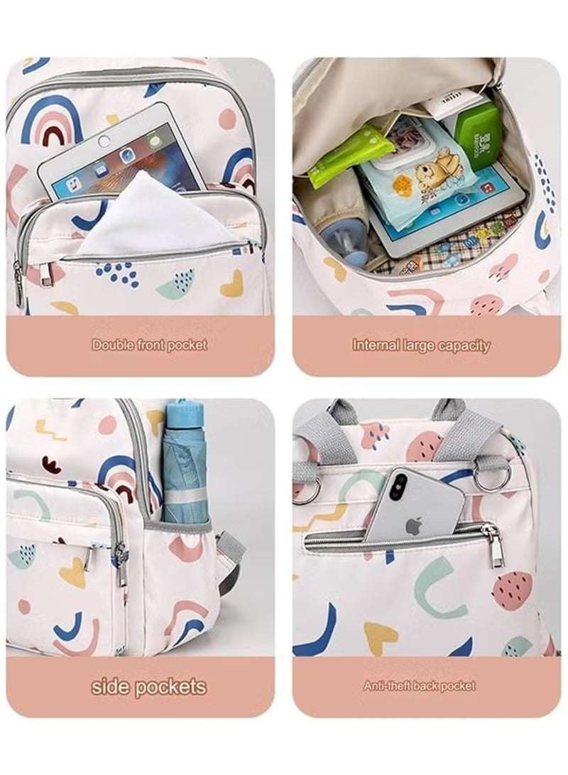Huitich floral baby travel bag with multiple pockets and large internal capacity for easy organization