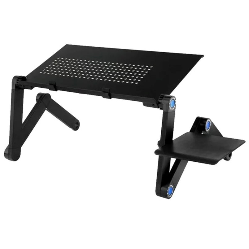 Huitich foldable laptop desk with mouse stand in black adjustable for ergonomic use