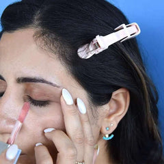 Huitich hair sectioning clips 10 pack in light pink used to hold hair back during makeup application