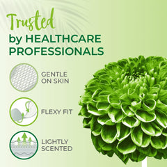 Freshdays daily liners 72 pads packaging graphic trusted by healthcare professionals gentle on skin flexy fit lightly scented