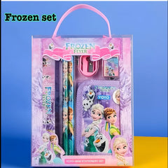 Huitich Frozen stationery kit for kids with rulers pencils sharpener eraser and pencil case