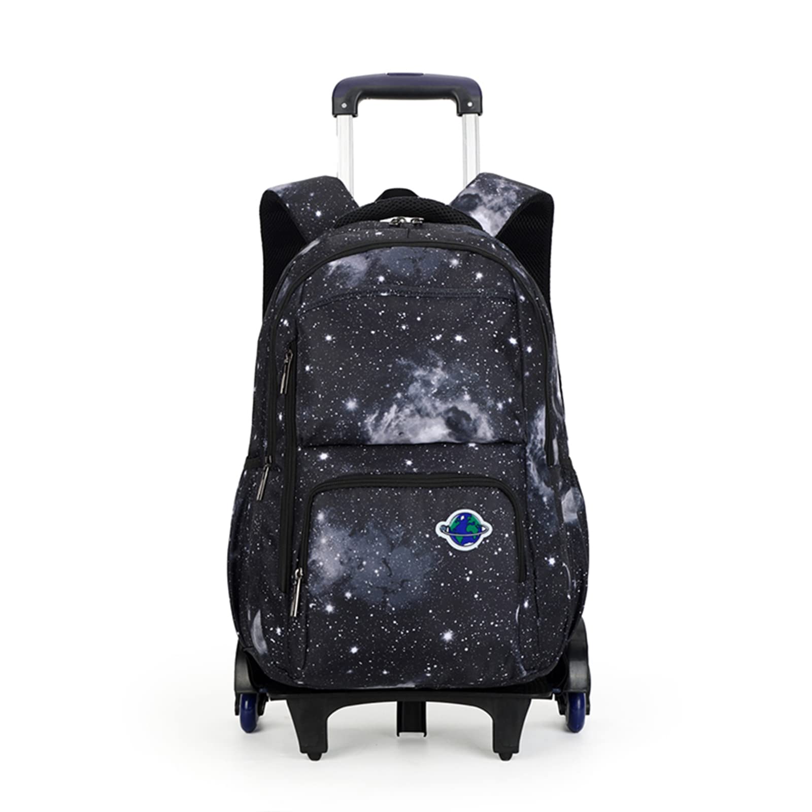 Huitich galaxy rolling school backpack with a space-themed design and durable wheels for easy transport
