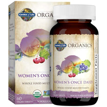 Organics multivitamin bottle with women’s once-daily label, 60 vegan tablets