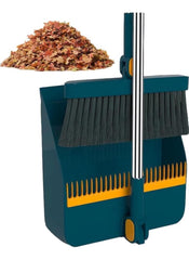 Huitich 3-in-1 broom and dustpan set with detachable broom and dustpan for easy cleaning