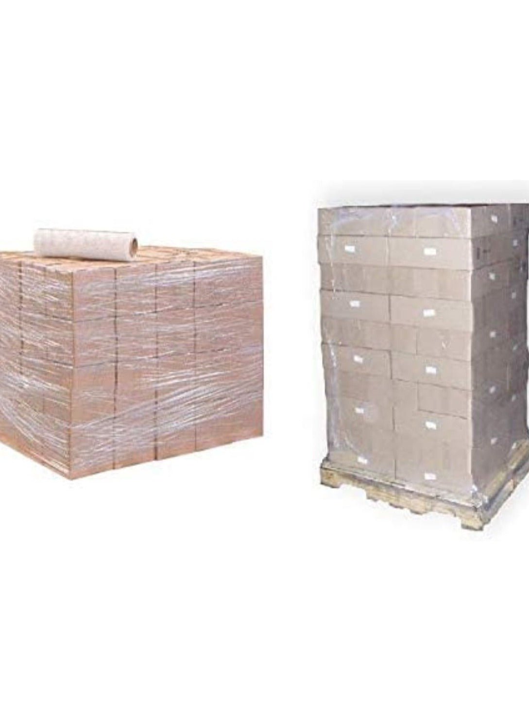 3kg packing wrap roll securing large pallets of cardboard boxes for shipping protection