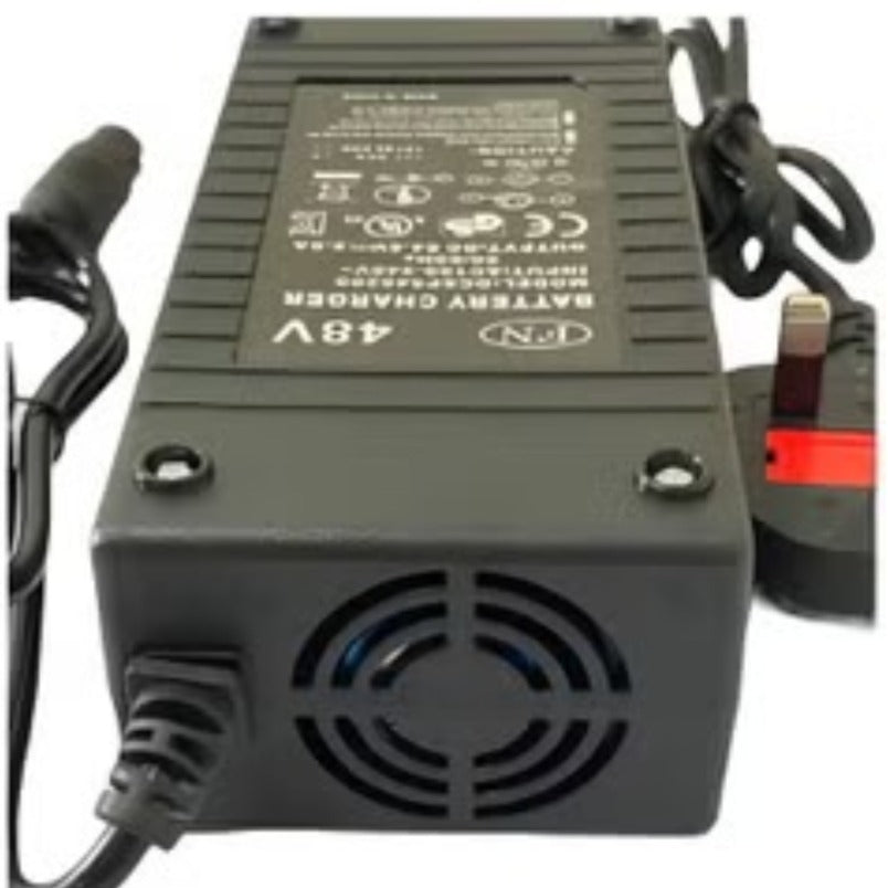 Huitich 48V electric scooter charger black battery charger with cooling fan and power cord