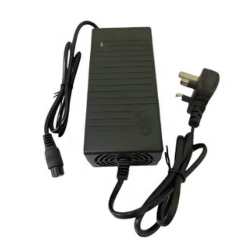 Huitich 48V electric scooter charger with black rectangular body and power cords