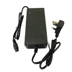 Huitich 48V electric scooter charger with black rectangular body and power cords