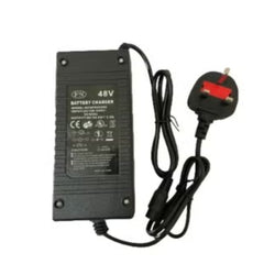 Huitich 48V electric scooter charger with UK plug and black rectangular adapter for battery charging