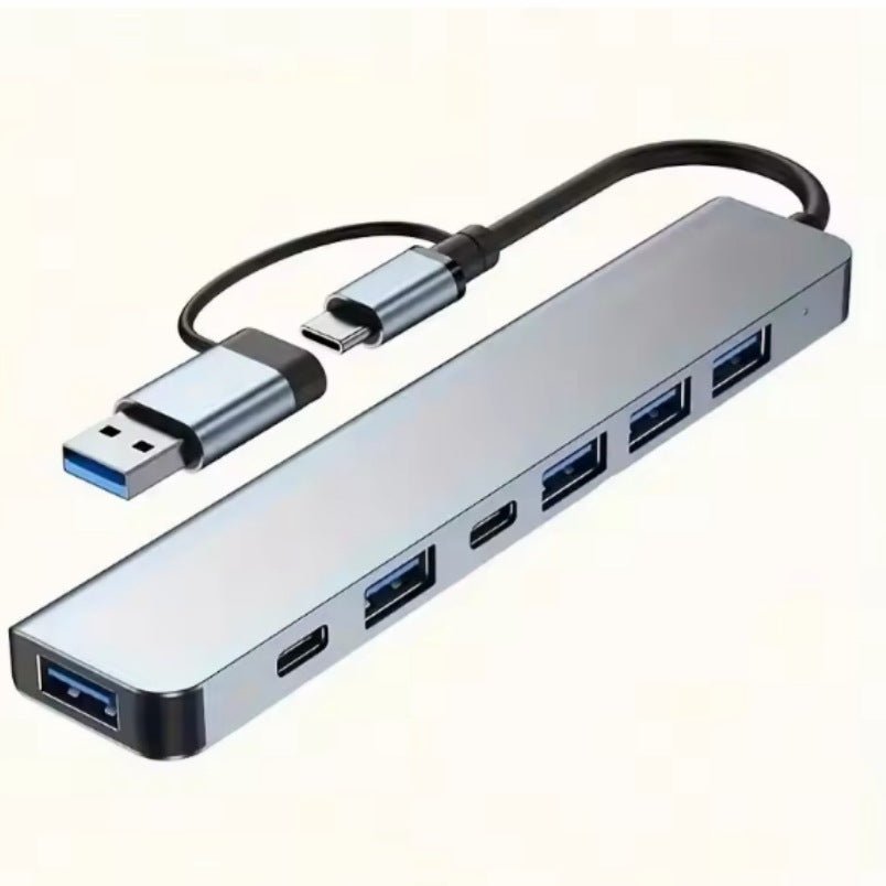 Huitich USB extender dual interface USB hub for laptop with multiple USB and USB-C ports