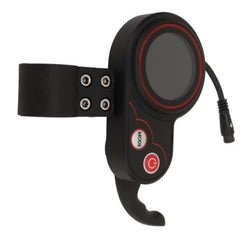 Huitich E10 electric scooter accelerator with clamp mount and mode control button in black