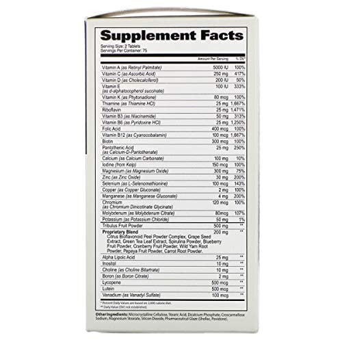 GAT SPORT supplement facts label for men's testosterone support supplement showing vitamins minerals and serving information