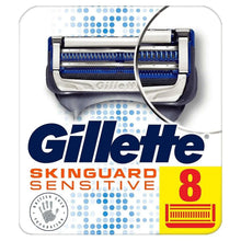Gillette SkinGuard Sensitive razor blade refills, 8-count pack with blue blades